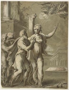 Augustus a Tiburtinská Sibyla od Parmigianino