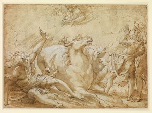 Obrácení svatého Pavla od Parmigianino