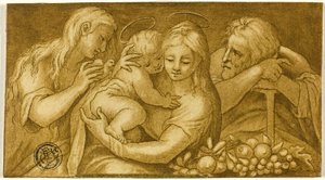 Svatá rodina s Máří Magdalenou od Parmigianino