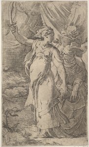 Judita, počátek 16. století. od Parmigianino
