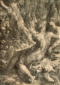 Milenci, c1527. od Parmigianino