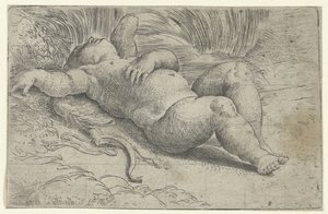 Spící Amor od Parmigianino