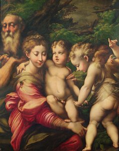 Svatá rodina (odpočinek na útěku do Egypta) 1524 od Parmigianino