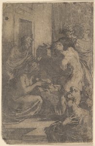 Narození Páně, ca. 1527-30. od Parmigianino