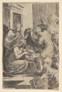Narození Páně, počátek 16. století. od Parmigianino
