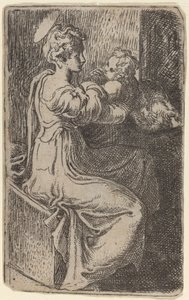 Panna a dítě od Parmigianino