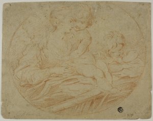 Žena a dvě děti od Parmigianino