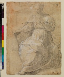 Žena držící personál od Parmigianino