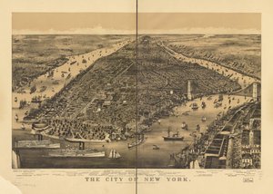 Město New York od Parsons and Atwater; Currier and Ives