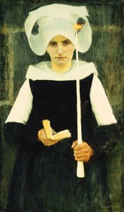 Breton v Pardonu; Breton Woman at Pardon, 1888 od Pascal Adolphe Jean Dagnan Bouveret
