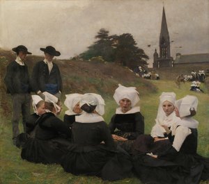 Bretonské ženy v Pardonu, 1887.