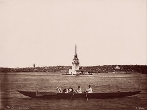 Panenská věž, obytné oblasti Galata a Fındıklı