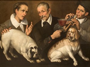 Hráč Zufolo, 1585-1590. od Passerotti