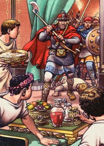 Vpád barbarů na románskou britskou večeři