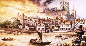 Požár staré budovy parlamentu v roce 1834