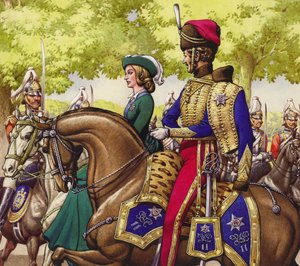 Královna Viktorie a princ Albert (kvaš na papíře)