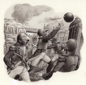 Vojáci Napoleonovy císařské armády (kvaš na papíře) od Pat (1907 95) Nicolle