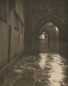 Podloubí k Abbots Court ve Westminsterském opatství, c1935.