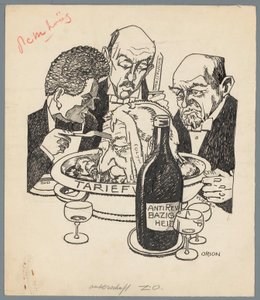 Colijn a tarifní zákon Telecí hlava (název na objektu) od Patricq Kroon (signed by artist)