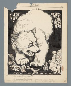 Ruský medvěd ničí kostely Unlicked Bear (název na objektu) od Patricq Kroon