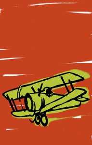 Letadlo, 2021 (digitální) od Patrizia La Porta