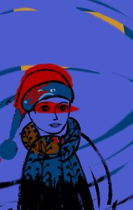 Lo sguardo, 2019 (digitální, akryl) od Patrizia La Porta