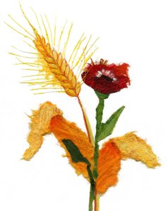 Příroda, 2021 (akryl na papíře) od Patrizia La Porta