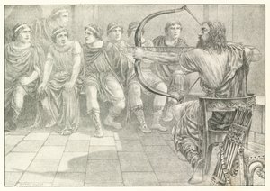Ilustrace k Homérově Odyssei (litografie)