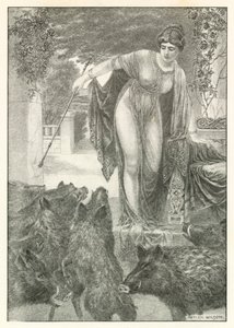 Ilustrace k Homérově Odyssei (litografie) od Patten (after) Wilson