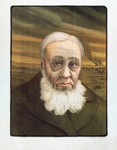 Portrét Paula Krugera (1825-1904) (rytina) od Paul (after) Berthon