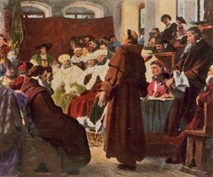 Luther na sněmu ve Wormsu od Paul (after) Thumann