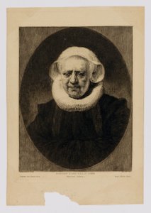 Portrét staré dámy od Paul Adolphe Rajon