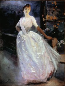 Portrét Madame Roger Jourdain - Olej na plátně od Paul Albert Besnard