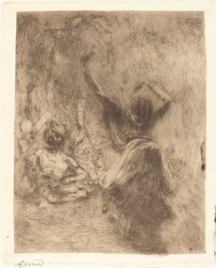 Tanečník z Tanjore La bayadère de Tanjore, 1914. od Paul Albert Besnard