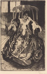 Hedvábné šaty Hedvábné šaty, 1887. od Paul Albert Besnard