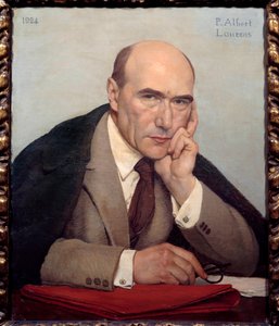 Portrét francouzského spisovatele Andre Gide (1869-1951)
