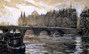 „Řeka Seina v Paříži“, 20. století od Paul Ambroise Valery