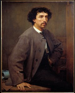 Portrét Charlese Garniera, francouzského architekta (1825 - 1898). Obraz Paula Baudryho (1828-1885)