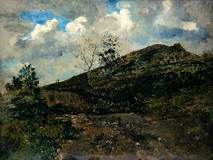 Horselberg (olej na papíře a kartonu)