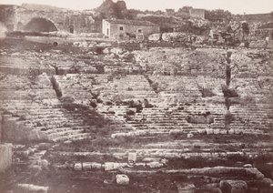 Theatre de Syracuse (Syrakuský amfiteátr), 1865 (foto) od Paul Berthier