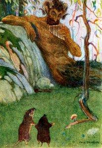 Piper at the Gates of Dawn z Wind in the Willows, hospoda. 1913 barevná litografie, 1913. od Paul Bramson.