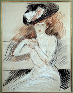 Madame Helleu. Kresba Paul Helleu (1859-1927), 20. století. Bayonne, Bonnatovo muzeum od Paul Cesar Helleu