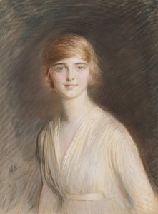 Portrét Jacqueline (pastel na papíře)