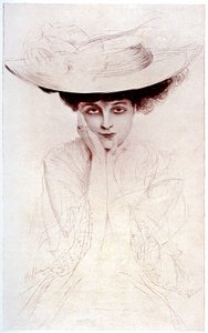 Portrét hraběnky z Noailles od Paul Cesar Helleu