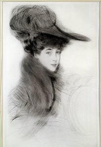 Portrét vévodkyně z Malborough. Kresba Paul Helleu (1859-1927), 20. století. Bayonne, Bonnatovo muzeum od Paul Cesar Helleu