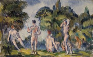 Koupající se od Paul Cézanne