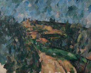 Ohyb silnice v horní části Chemin Des Lauves od Paul Cézanne