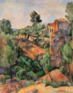 Lom Bibemus, kolem roku 1895 (olej na plátně) od Paul Cézanne