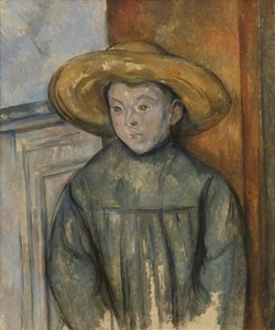 Chlapec se slaměným kloboukem od Paul Cézanne