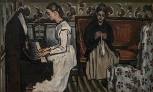 Dívka u klavíru (předehra k "Tannhäuser") od Paul Cézanne